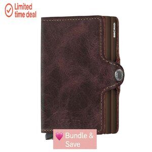 Genuine Leather RFID Wallet Holds 16 Cards Compact Secure